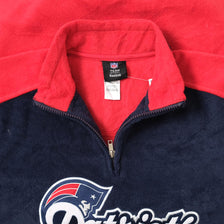 Vintage Patriots Fleece Q-Zip Sweater Medium 