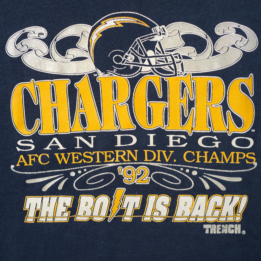 Vintage 1992 San Diego Chargers Sweater Large 