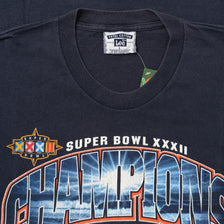 Vintage 1998 Denver Broncos Super Bowl T-Shirt Large 