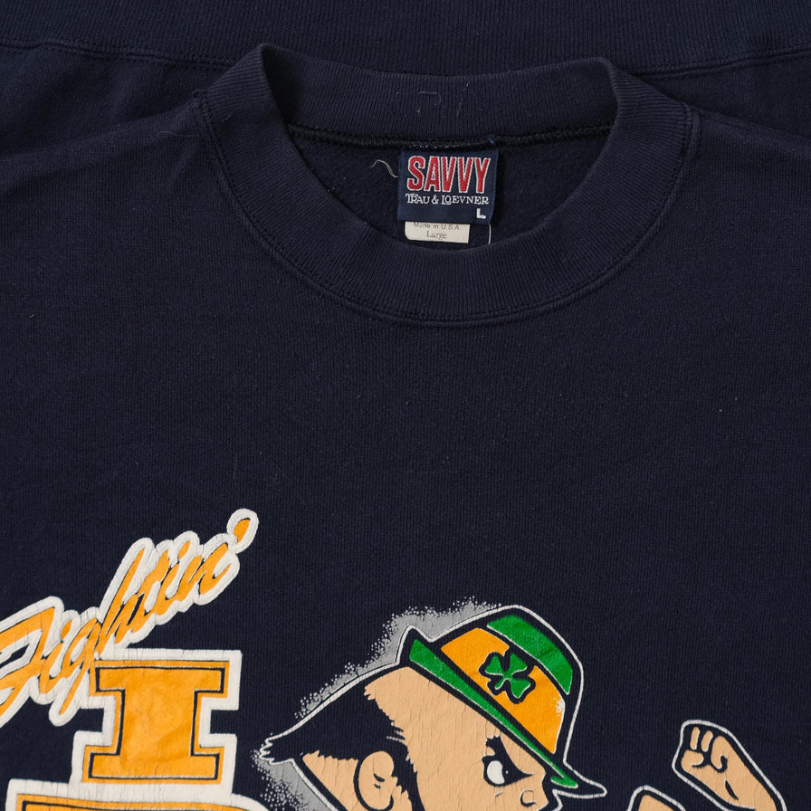 Vintage Notre Dame Fighting Irish Sweater Large 