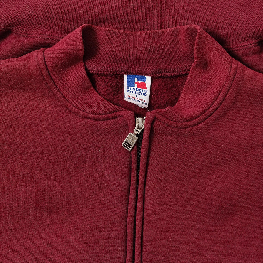 Vintage Russell Athletic Zip Sweater Large 
