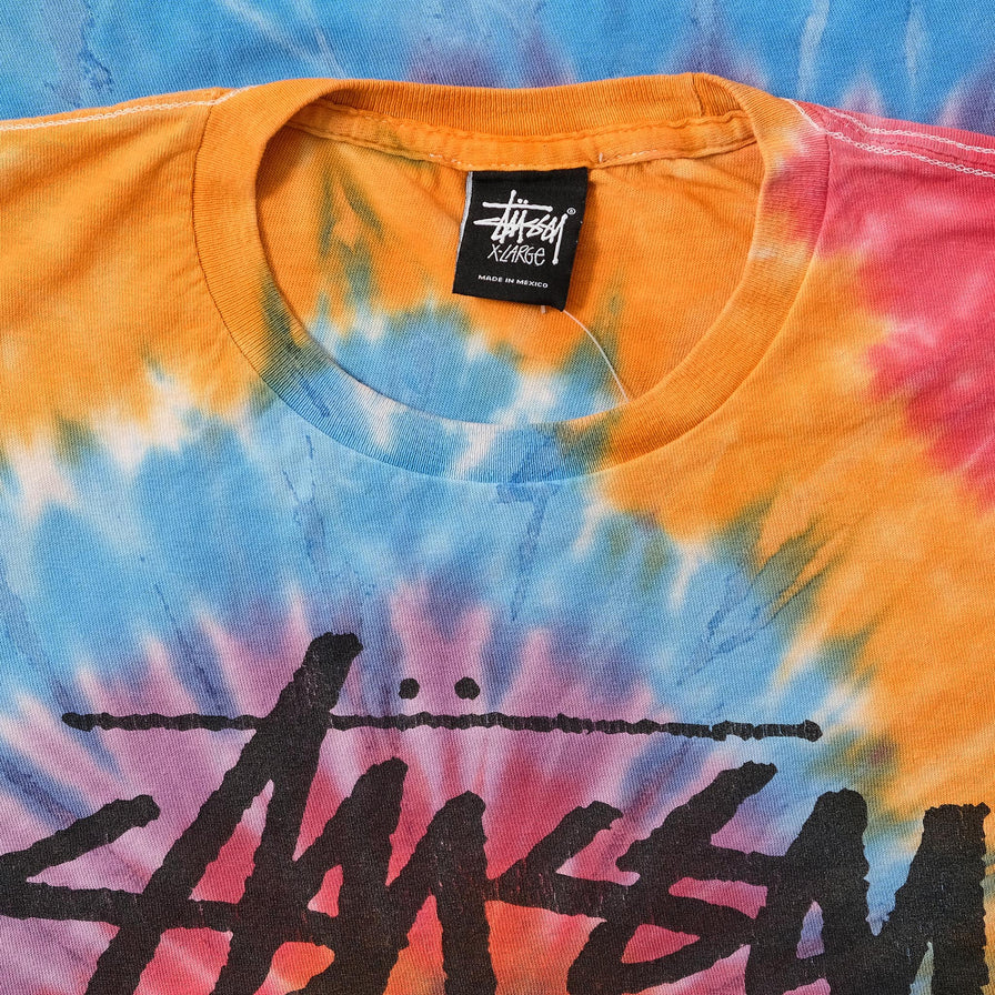 Stussy Tie Dye T-Shirt XLarge 
