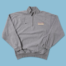 Vintage Nike Stratford Football Q-Zip Sweater Medium 