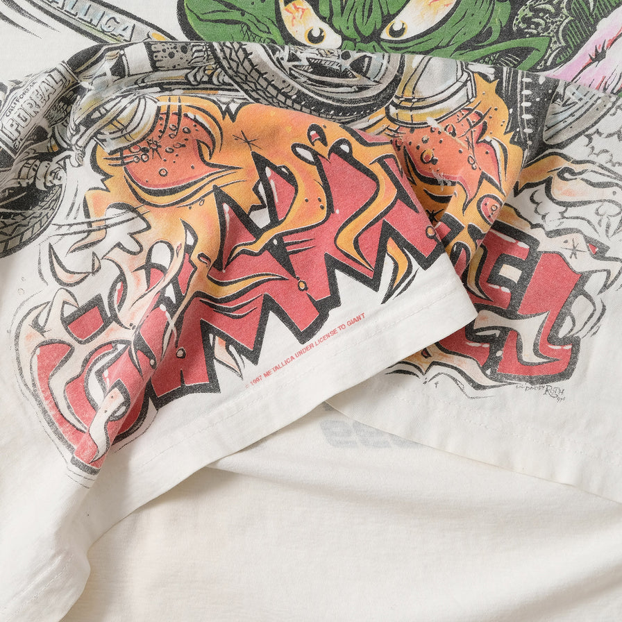 1999 Metallica Gimme Fuel Tour T-Shirt Large 