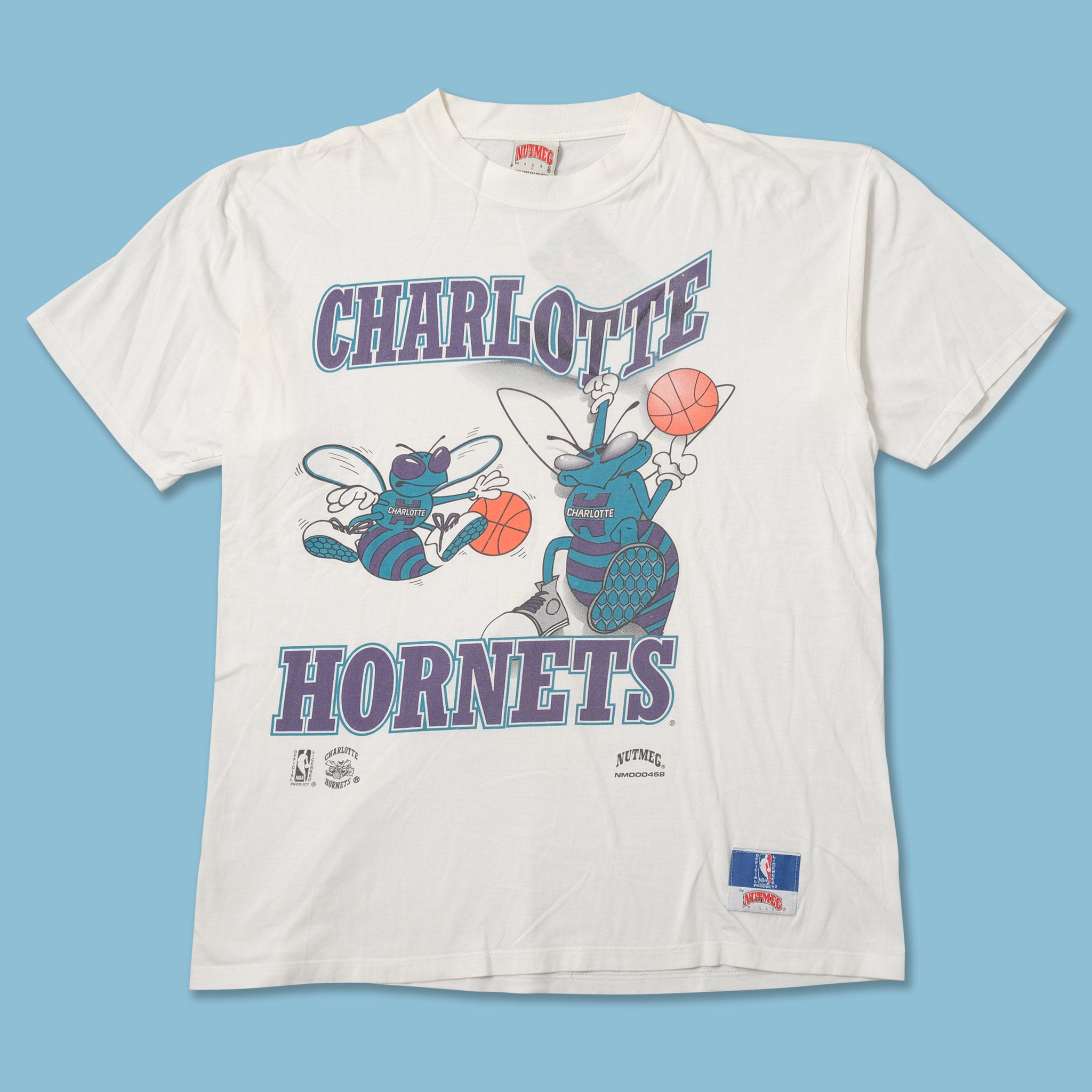 Vintage Charlotte Hornets T-Shirt Large | Double Double Vintage