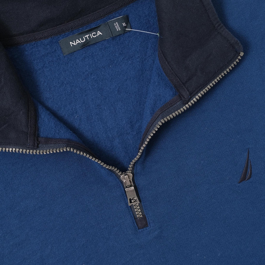 Vintage Nautica Q-Zip Sweater XLarge 