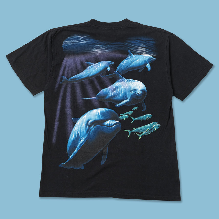 Vintage 1994 Dolphins by Dee Smith T-Shirt Medium 