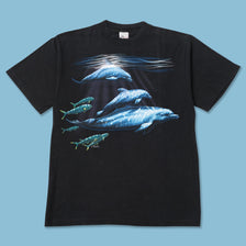 Vintage 1994 Dolphins by Dee Smith T-Shirt Medium 