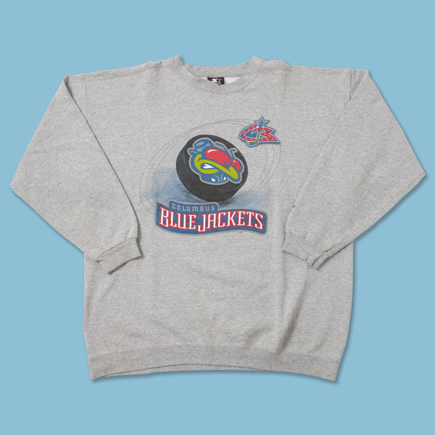 Vintage Columbus Blue Jackets Sweater Large 