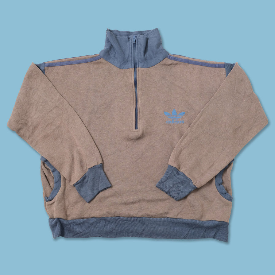 Vintage Adidas Q-Zip Sweater Large 