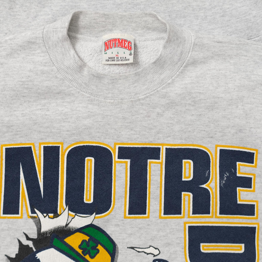 Vintage Notre Dame Sweater XLarge 