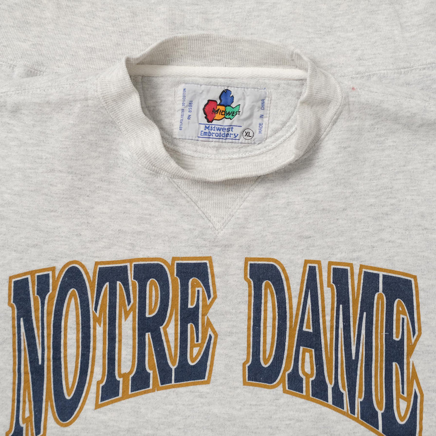 Vintage Notre Dame Sweater XLarge 