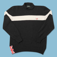 Vintage Fred Perry Turtleneck Knit Sweater Large 