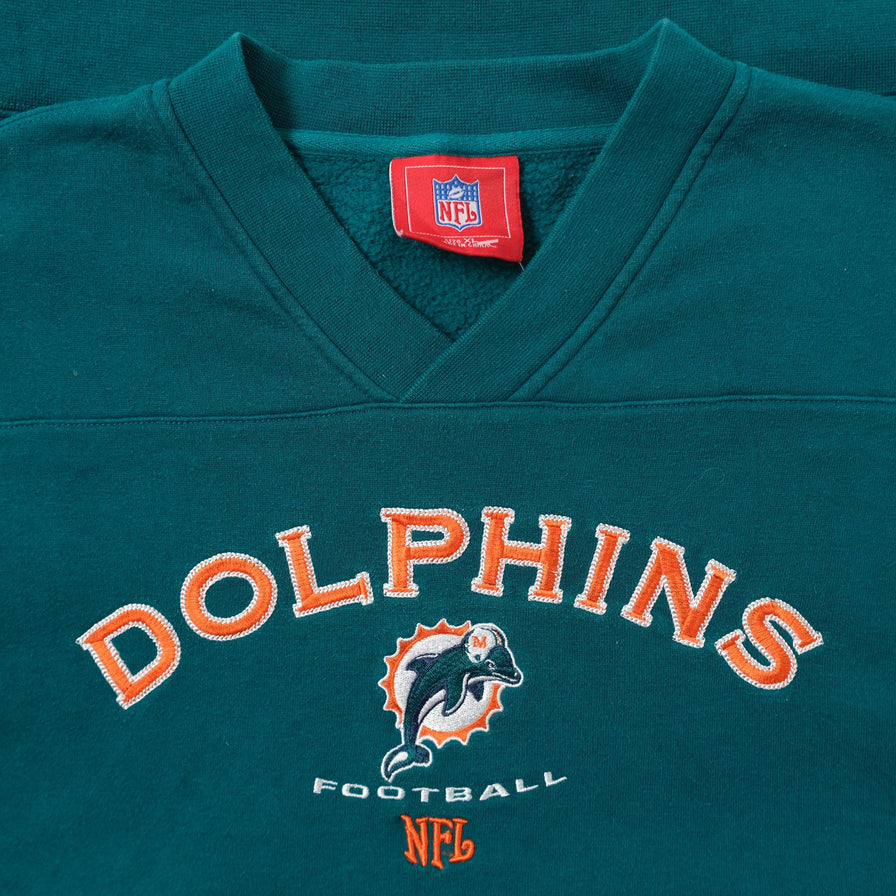 Vintage Miami Dolphins Sweater XLarge 