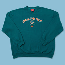 Vintage Miami Dolphins Sweater XLarge 