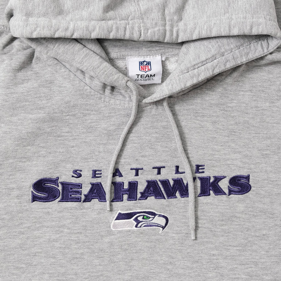 Vintage Seattle Seahawks Hoody Large 