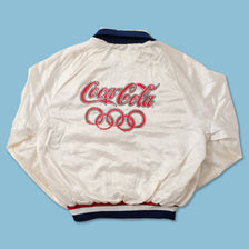 Vintage USA Coca Cola Olympics College Jacket Medium 
