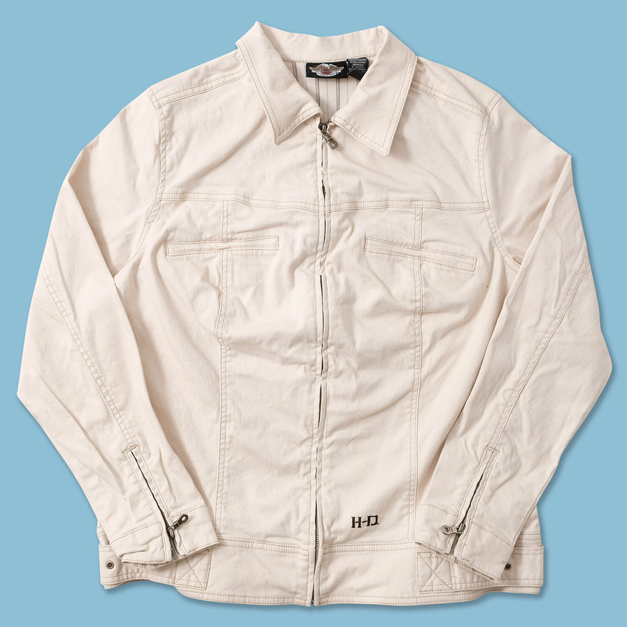 Vintage Women's Harley Davidson Biker Jacket Medium 