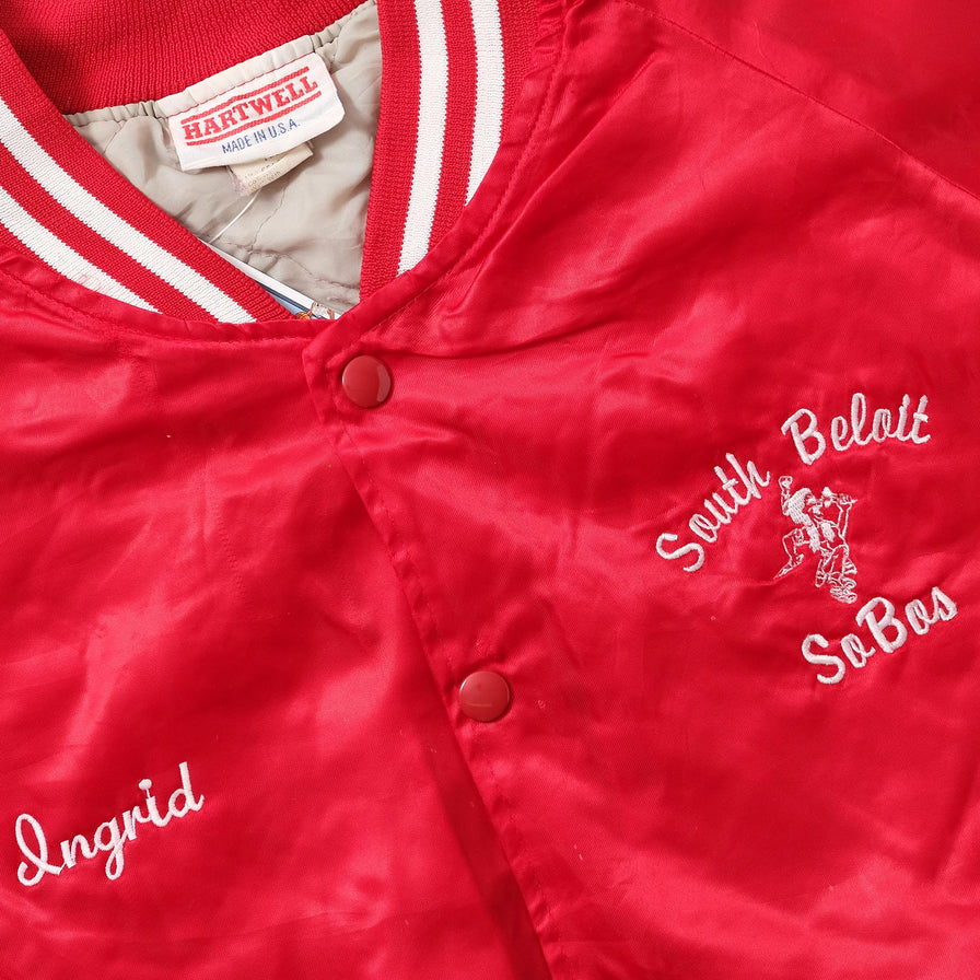 Vintage Satin College Jacket XLarge 