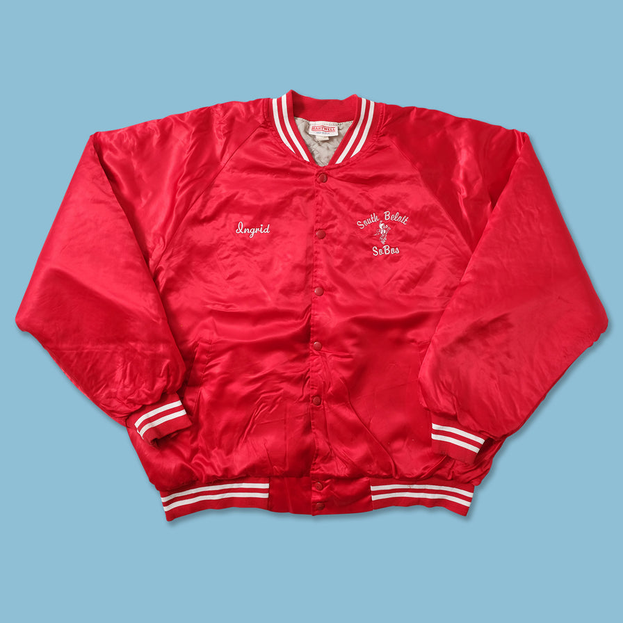 Vintage Satin College Jacket XLarge 