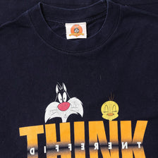 Vintage Looney Tunes Think Different T-Shirt Large 