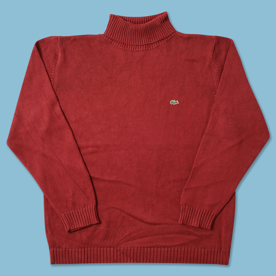 Vintage Lacoste Turtleneck Knit Sweater Large 