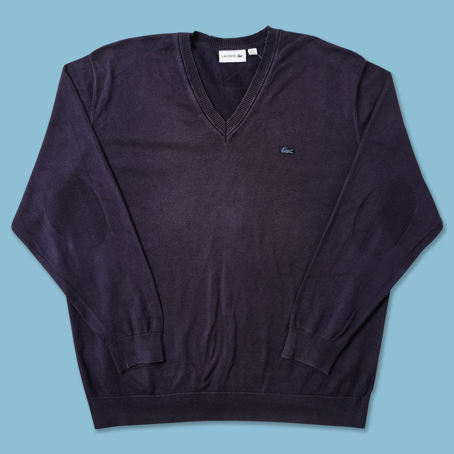 Lacoste V-Neck Sweater Large 