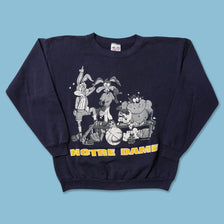 Vintage Notre Dame Looney Tunes Sweater Large 