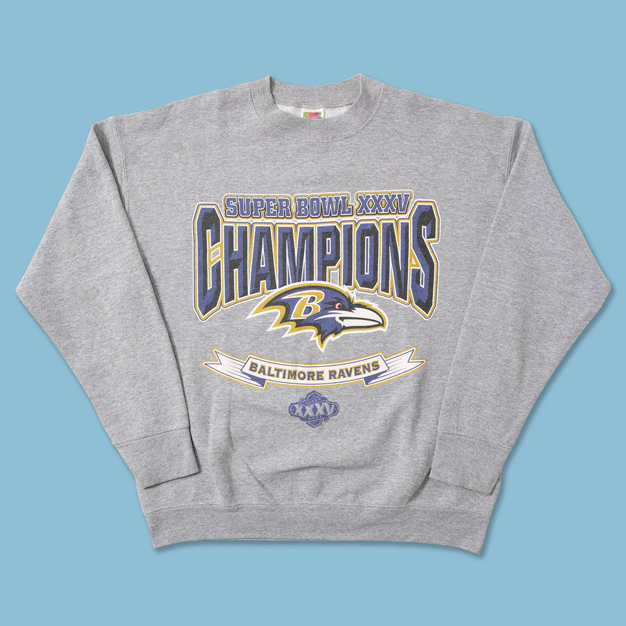 2001 Baltimore Ravens Super Bowl Sweater Large 
