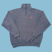 Vintage adidas Q-Zip Sweater Large 