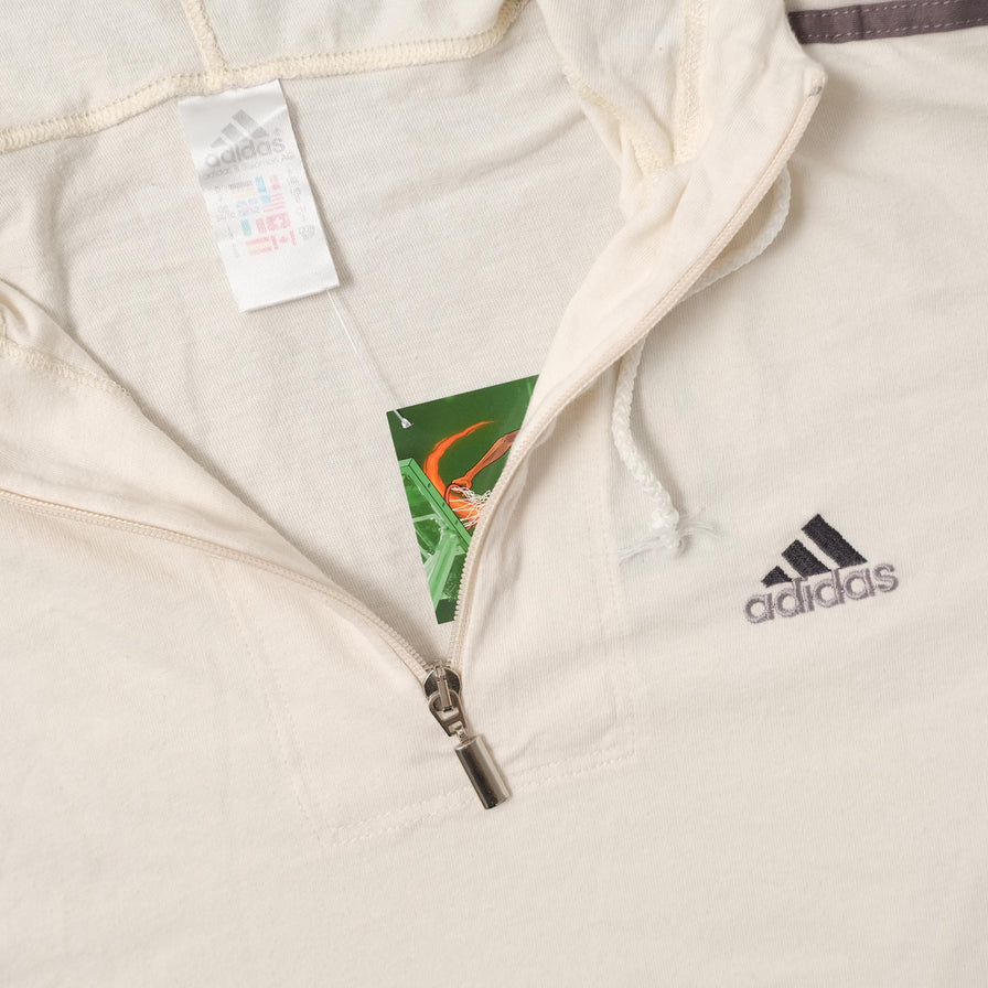 Vintage adidas Hooded Longsleeve Small 