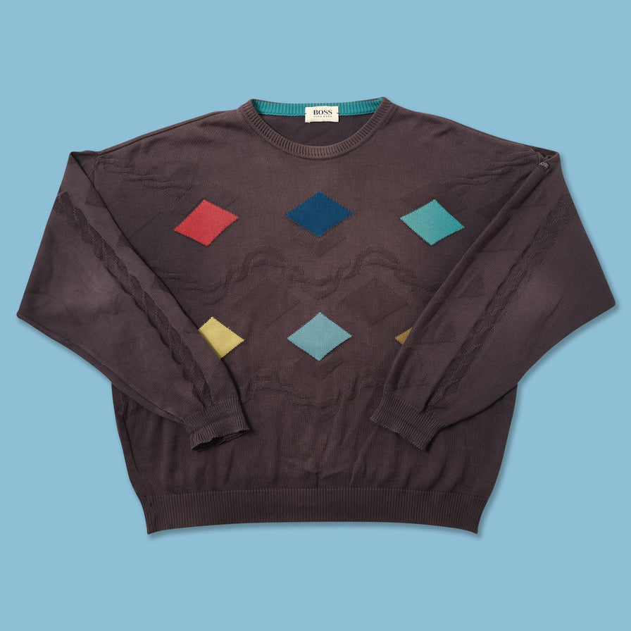 Vintage Hugo Boss Knit Sweater XLarge 