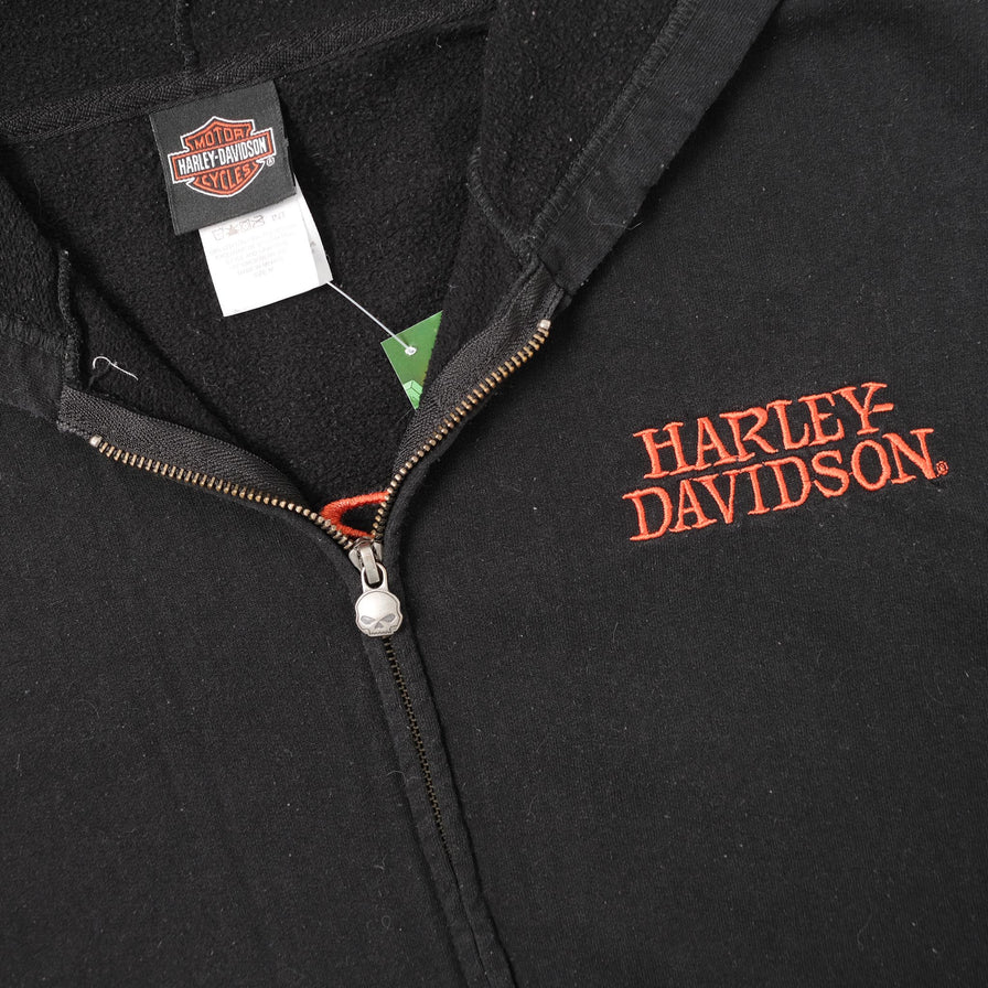 Harley Davidson Hooded Sweater Jacket Medium 