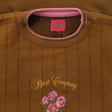 Vintage Best Company Flower Sweater Large 