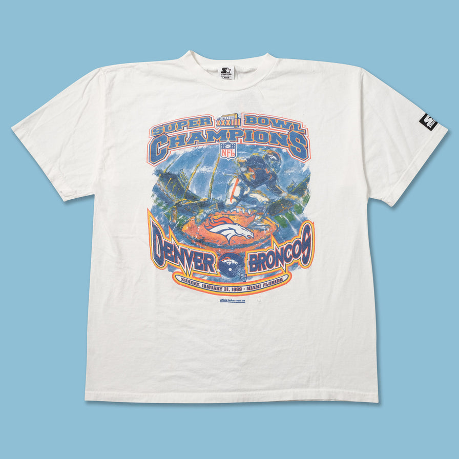 Vintage 1999 Denver Broncos Super Bowl T-Shirt XLarge 