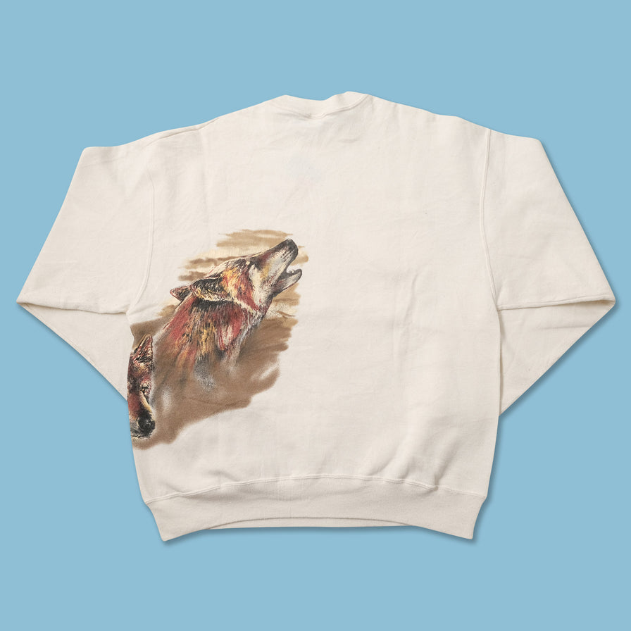 Vintage Wolf Sweater Large 