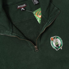 Vintage Boston Celtics Q-Zip Sweater XLarge 