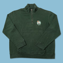 Vintage Boston Celtics Q-Zip Sweater XLarge 