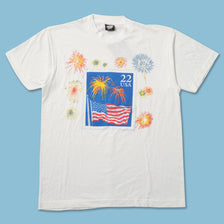 Vintage 1987 USA Stamp T-Shirt Medium 