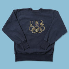 Vintage Champion Team USA Sweater Medium 