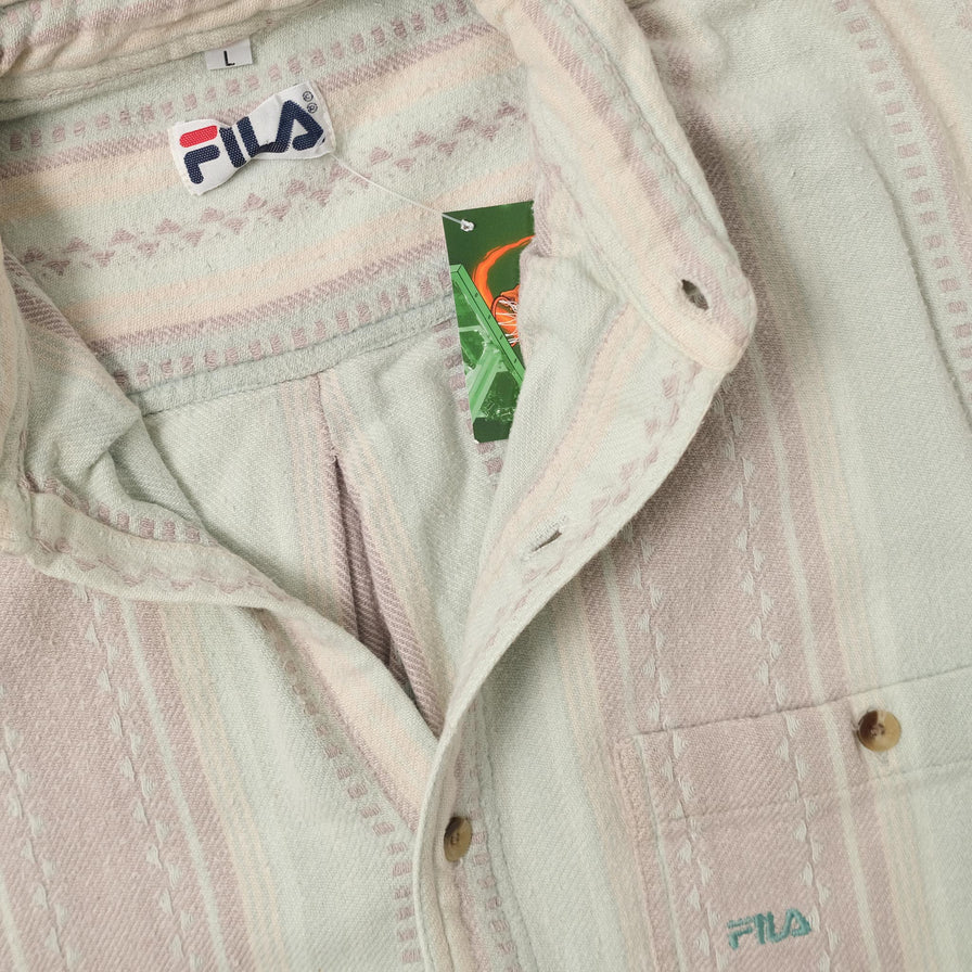 Vintage Fila Long Sleeve Shirt Large 