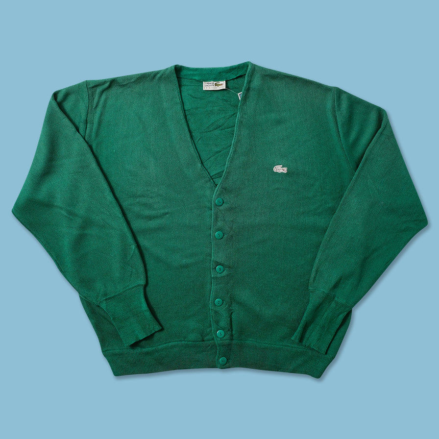 Vintage Lacoste Knit Cardigan XLarge 