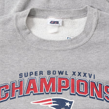 2002 New England Patriots Super Bowl Sweater Large 