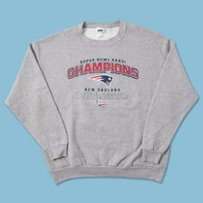 2002 New England Patriots Super Bowl Sweater Large 