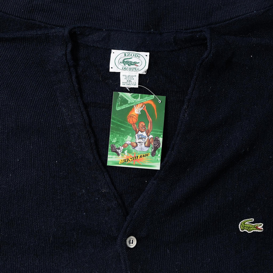 Vintage IZOD Lacoste Knit Cardigan XXLarge 