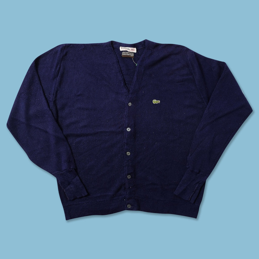 Vintage IZOD Lacoste Knit Cardigan Large 