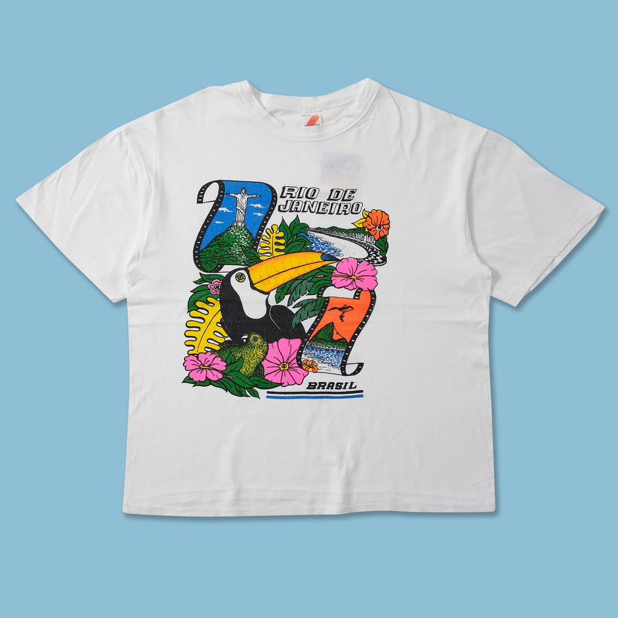Vintage Women's Rio de Janeiro Brasil T-Shirt XLarge 