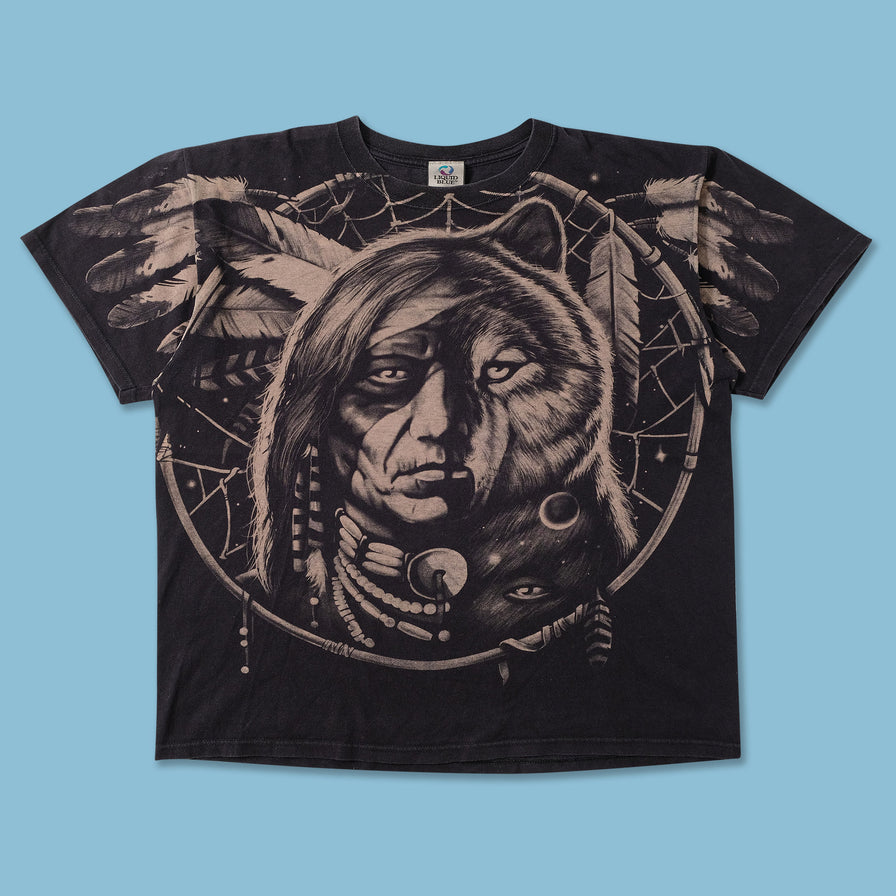 Vintage Liquid Blue Native T-Shirt XLarge 
