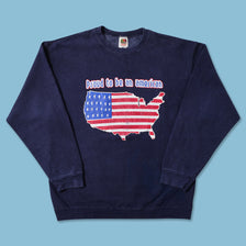 Vintage Proud American Sweater Large 