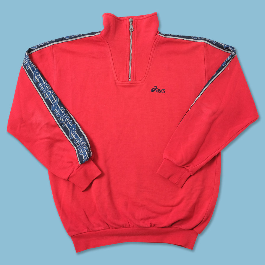 Vintage Asics Q-Zip Sweater Small 